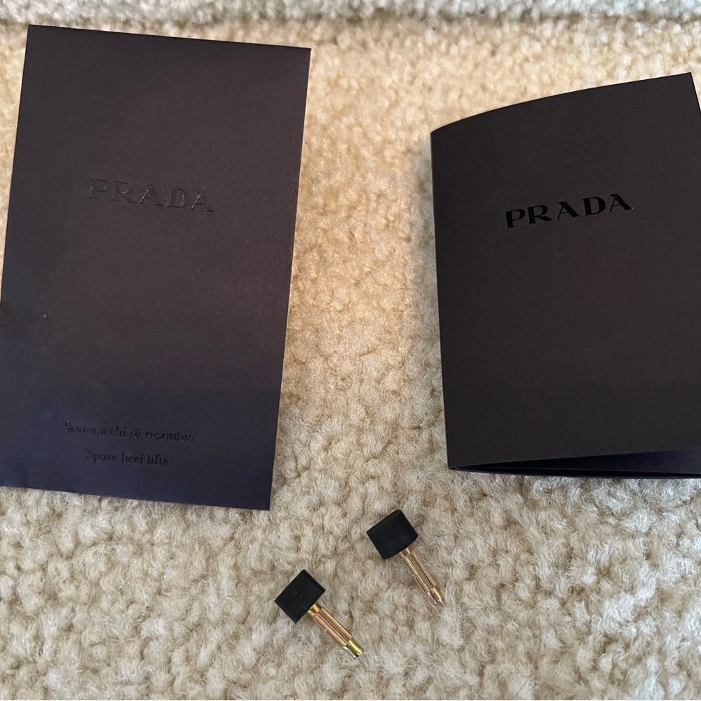 New Prada black leather point toe boots, 36.5 - Picture 10 of 11